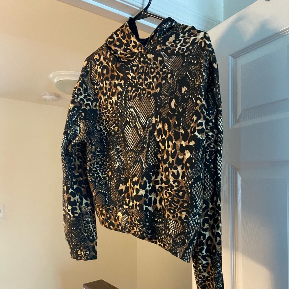Animal print hoodie